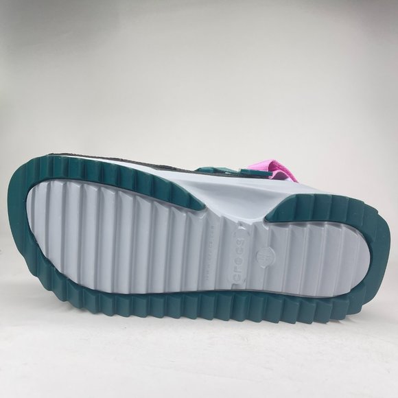 Crocs Mens Classic Hiker Clog Black Pink Green Hiking Shoes Sz 12 206772-988 - Picture 4 of 7